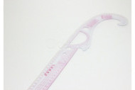 Regua de curvas (curva burmester) acrilico flexivel 55cm