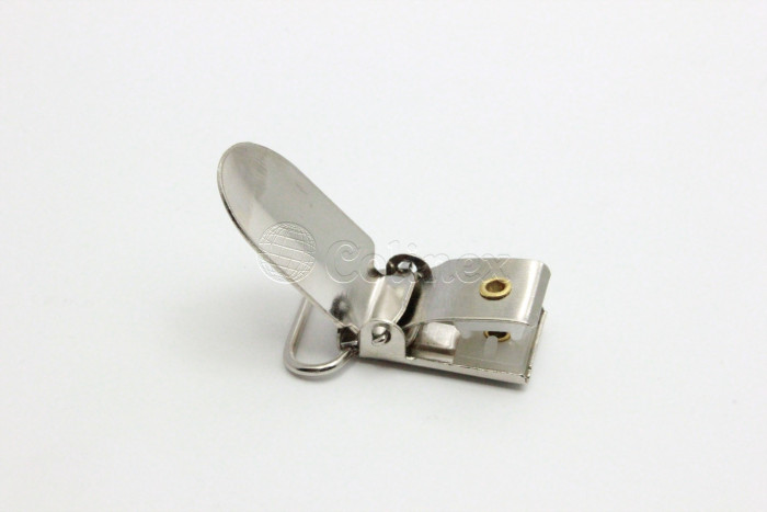 Mola para Suspensório | 20mm Retangular – Niquelado