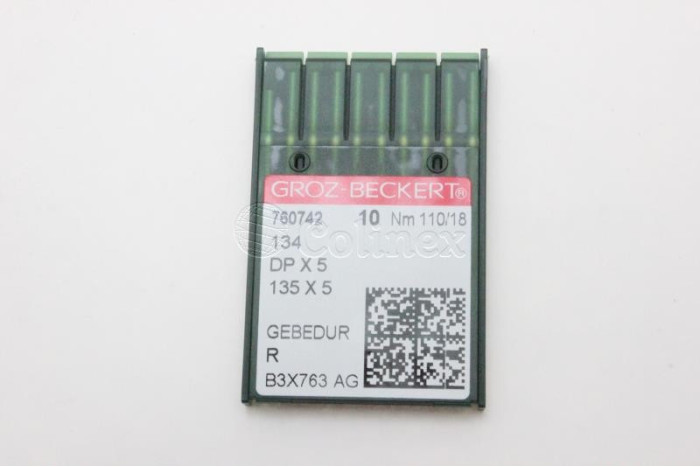 Dez Agulhas GROZ-BECKERT GEBEDUR – 134 / DPx5 / 135x5 – Nº 110