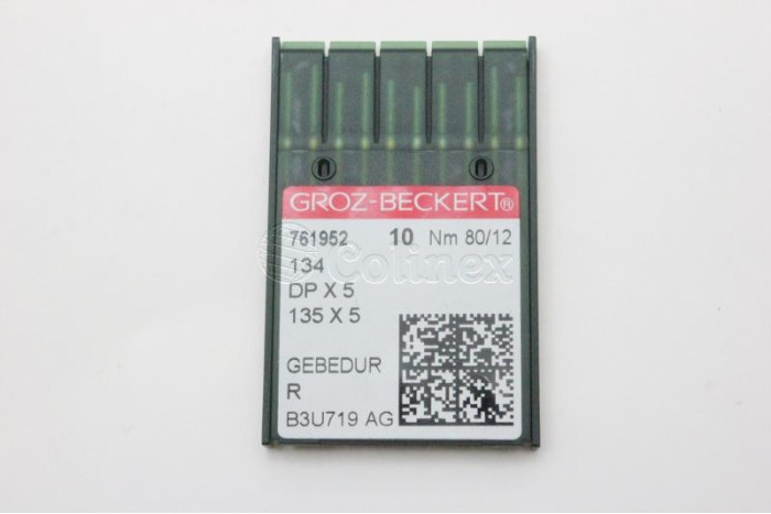 Dez Agulhas GROZ-BECKERT - 134/DPX5 80 GEBEDUR