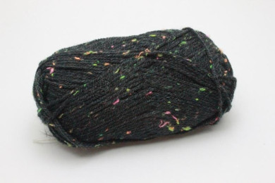 Fio tricot ref. BRAVO SH0211- 50g cor 08329 cinza escuro pintas flurescentes