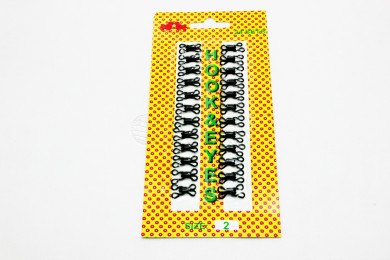 Colchetes nº.2 pretos BOLI