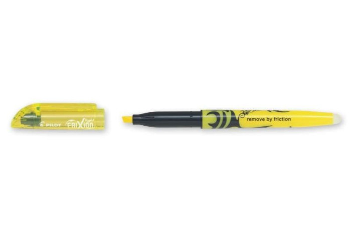 Marcador AMARELO sai com vapor FRIXION  PILOT LIGHT 