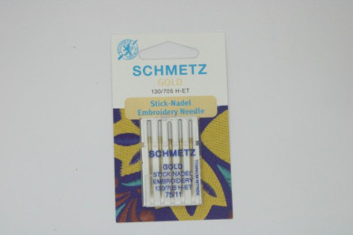 Agulha máquina doméstica SCHMETZ Bordar GOLD 75 B5