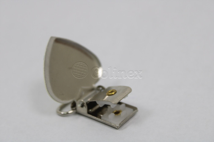 Mola suspensorio/chupetas 20mm corações bege