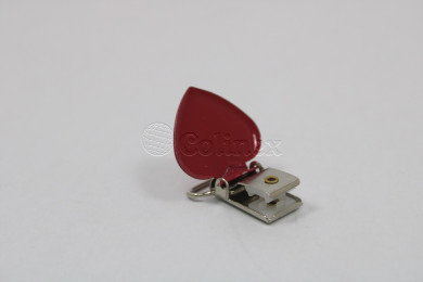 Mola para suspensório / Chupetas 20mm – Coração Vermelho