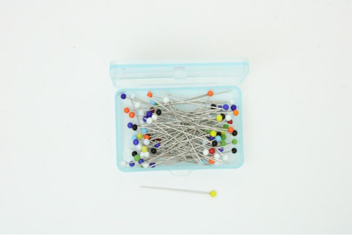Alfinetes cab.colorida 3,16mm - 35mmx0,6mm Cx100