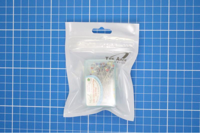 Alfinetes cab.colorida 3,16mm - 35mmx0,6mm Cx100