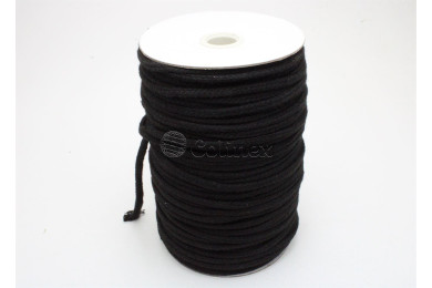 Cordao algodao 4mm preto ref.210
