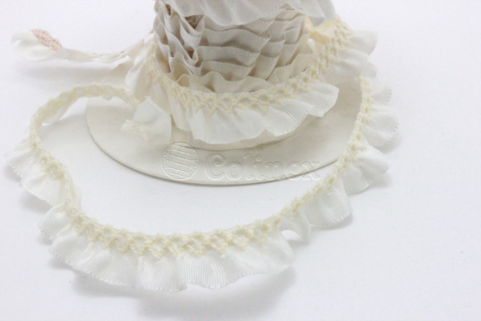 Fita gorgurao plisada 20mm