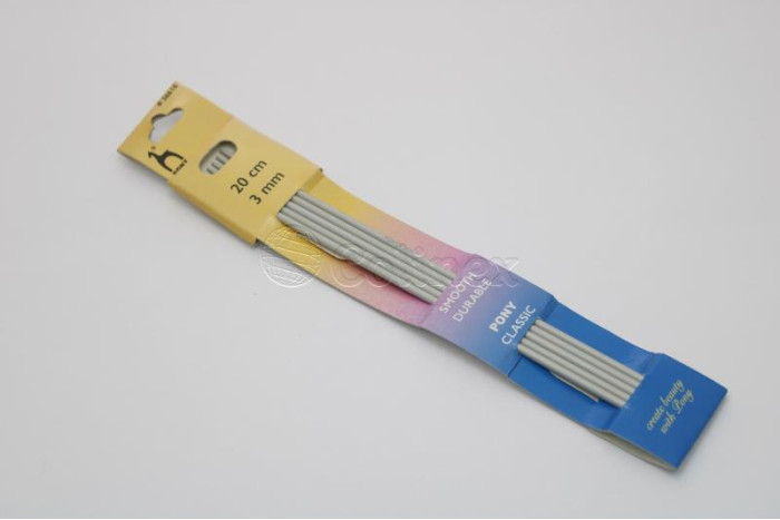 Agulhas para Fazer Meias Pony – Nº 3 – 20 cm