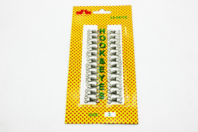 Colchetes nº.3 nikel BOLI