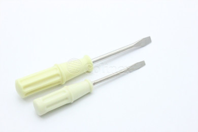 Chave fendas conjunto 10 e 8cm cabo bege